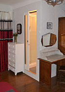 Family guest room designed in the style of the 1930s Art Deco era.