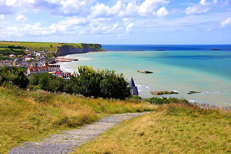 This quirky fishing village still has remnants of the artifical harbour "Mulberry", built by the British forces in June 1944.
