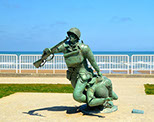 Copy statue of the National D-Day Memorial in Bedford, Virginia. 